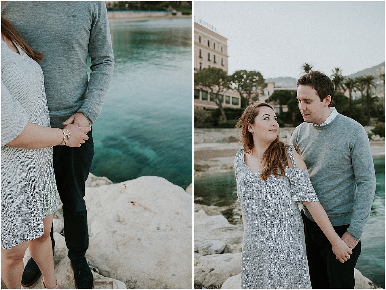 engagement session near Nice and Monaco